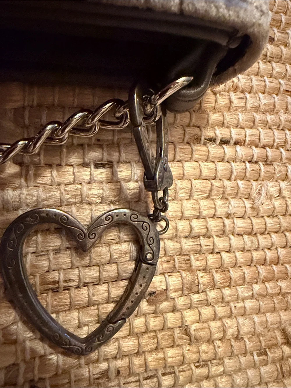 Nine West Quilted Velvet Gray Bow Wristlet Clutch or Crossbody